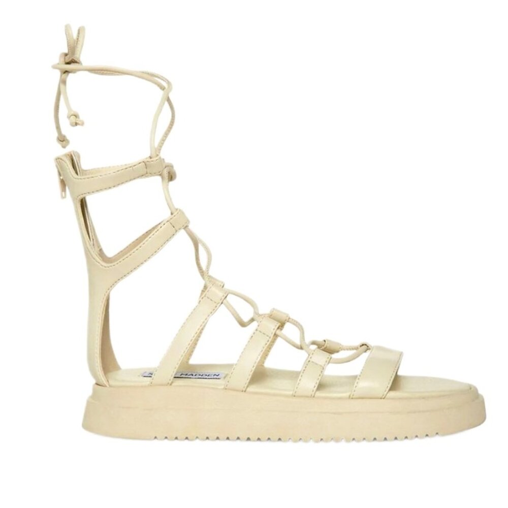 Steve Madden Mel Gladiator Sandals – Bone – Size 8.5 M | Excellent Condition